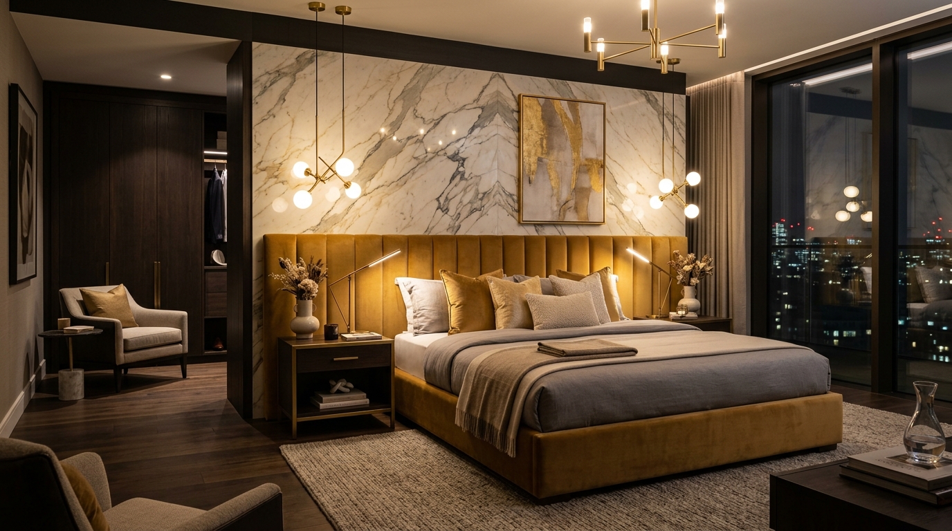 Modern Master Suite Interior